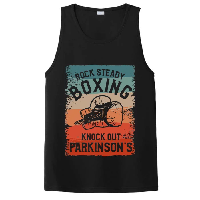 Rock Steady Boxing Knock Out Parkinsons Awareness Performance Tank