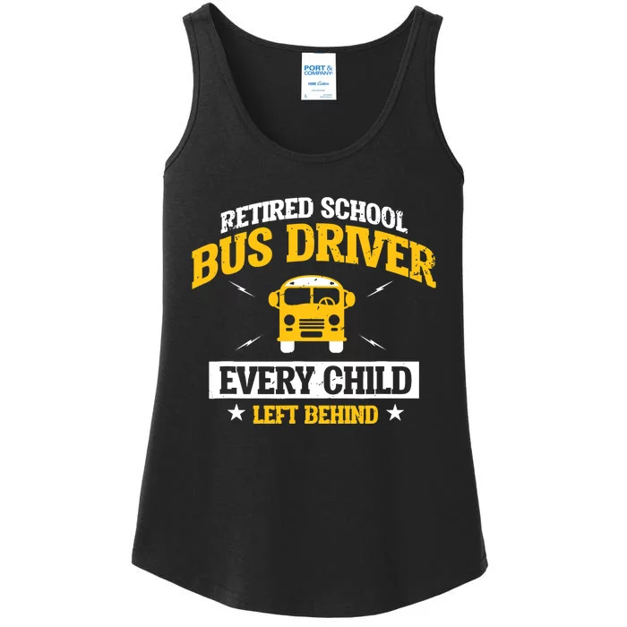 Retired School Bus Driver Retirement Gift Ladies Essential Tank