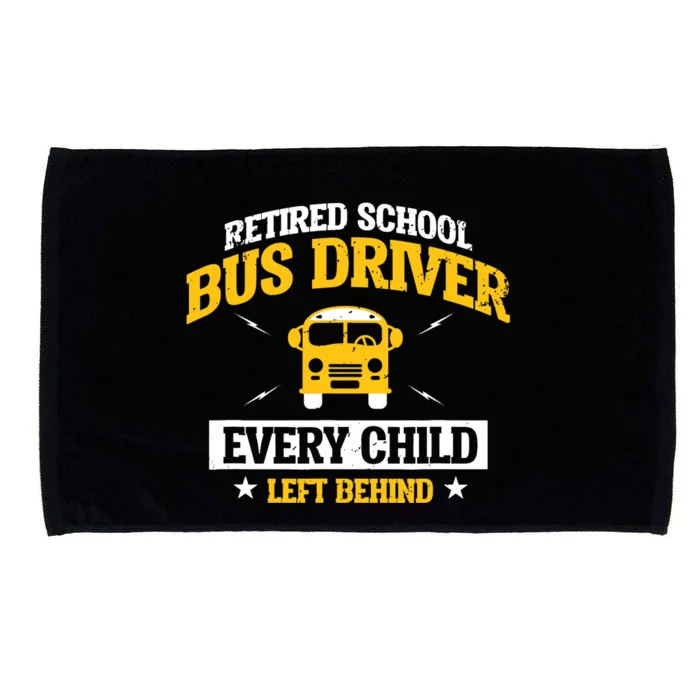 Retired School Bus Driver Retirement Gift Microfiber Hand Towel