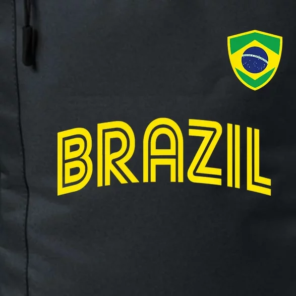 Retro Style Brazil Soccer Team Brasil Football Fans Brazil World Cup 2022 Daily Commute Backpack