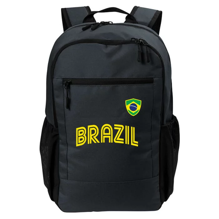 Retro Style Brazil Soccer Team Brasil Football Fans Brazil World Cup 2022 Daily Commute Backpack