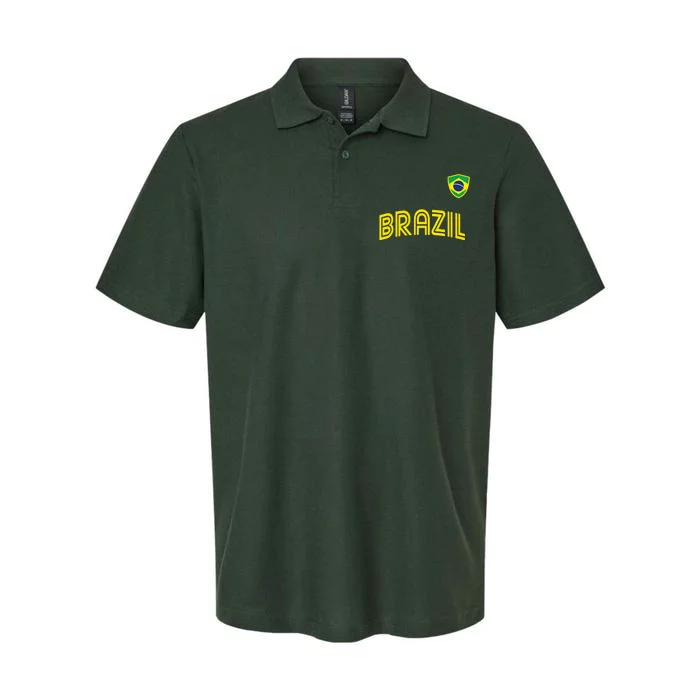 Retro Style Brazil Soccer Team Brasil Football Fans Brazil World Cup 2022 Softstyle Adult Sport Polo