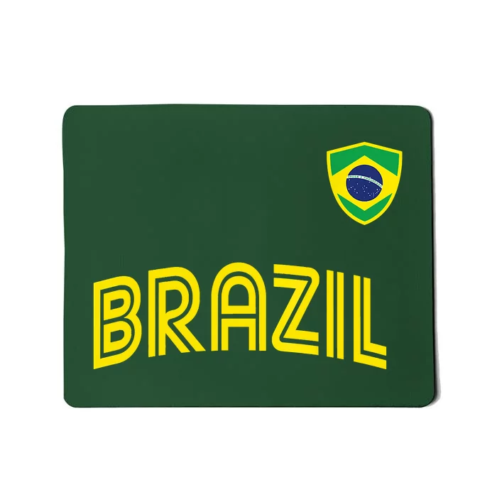 Retro Style Brazil Soccer Team Brasil Football Fans Brazil World Cup 2022 Mousepad