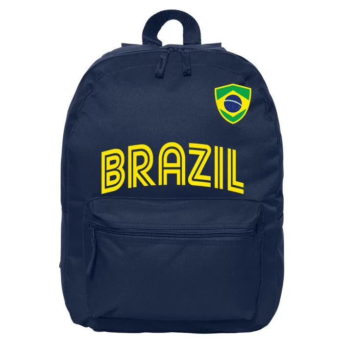 Retro Style Brazil Soccer Team Brasil Football Fans Brazil World Cup 2022 16 in Basic Backpack