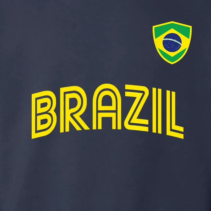 Retro Style Brazil Soccer Team Brasil Football Fans Brazil World Cup 2022 Toddler Hoodie