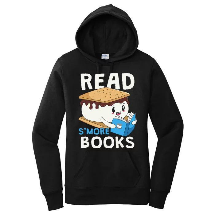 Read Smore Books Camping Bookworm Boy Cute Librarian Smores Women's Pullover Hoodie