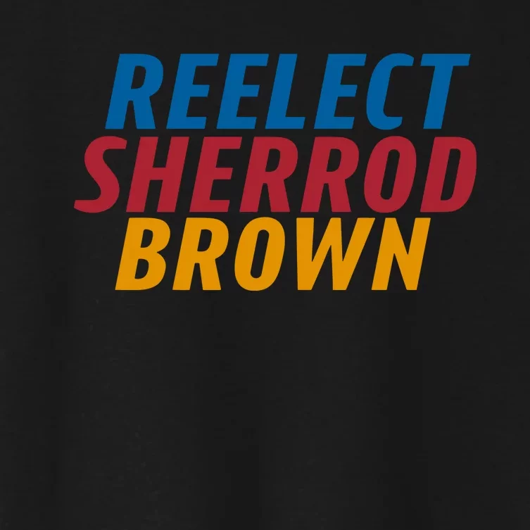 Reelect Sherrod Brown Women's Crop Top Tee