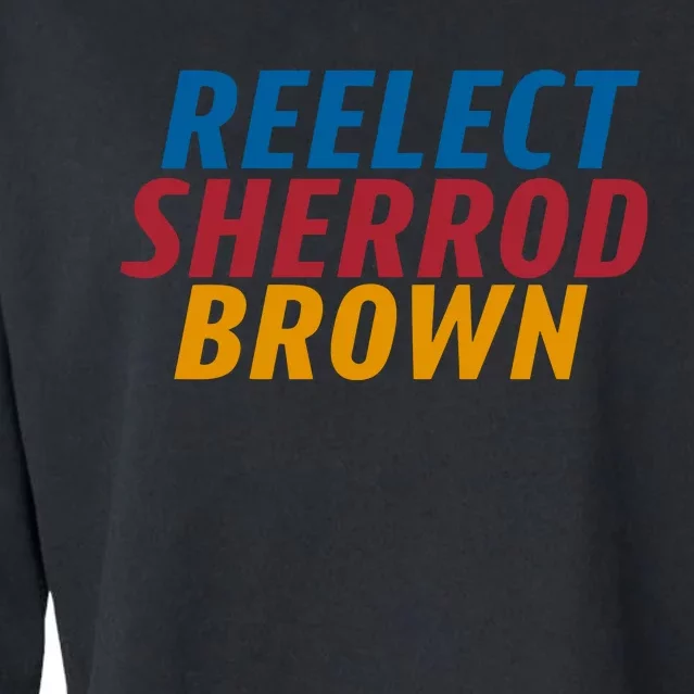 Reelect Sherrod Brown Cropped Pullover Crew