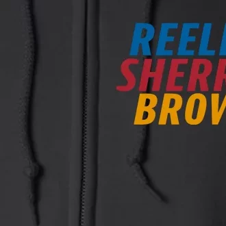 Reelect Sherrod Brown Full Zip Hoodie