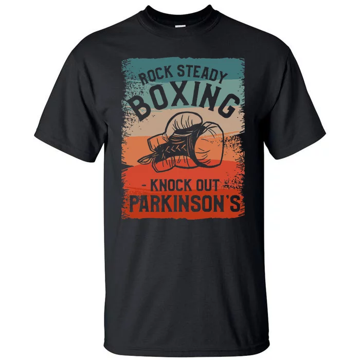 Rock Steady Boxing Knock Out ParkinsonS Awareness Tall T-Shirt