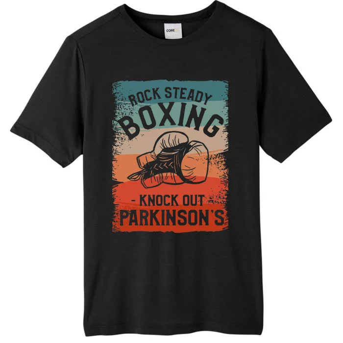 Rock Steady Boxing Knock Out ParkinsonS Awareness ChromaSoft Performance T-Shirt