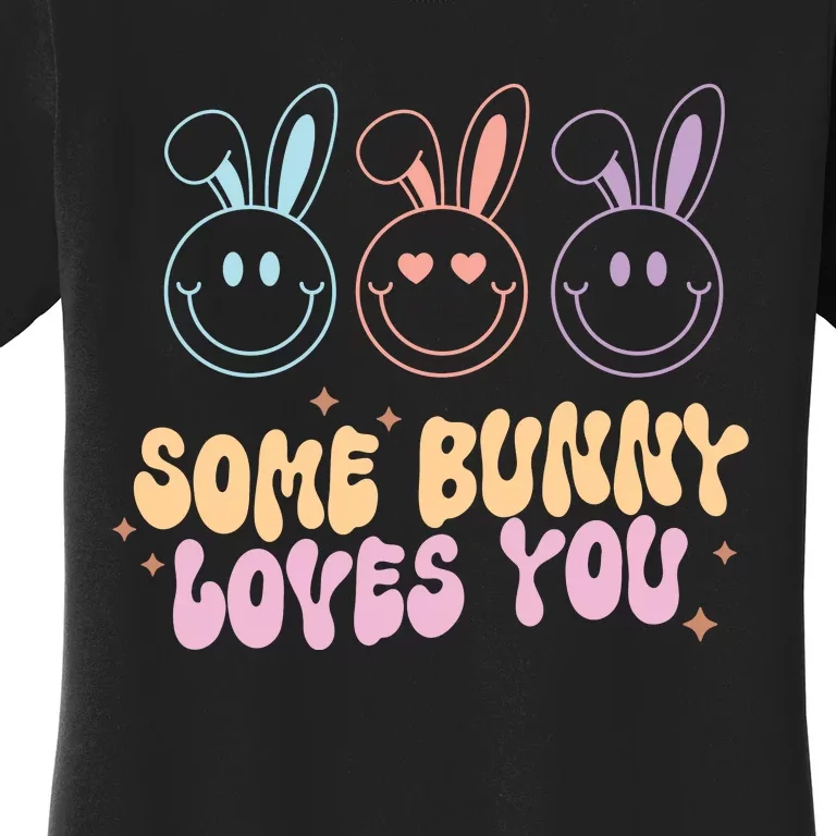 Retro Some Bunny Loves You Easter Day Women's T-Shirt