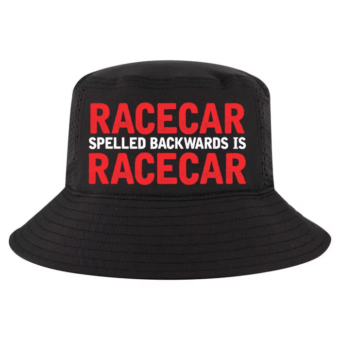 Racecar Spelled Backwards Car Drag Racing Lover Design Cool Comfort Performance Bucket Hat