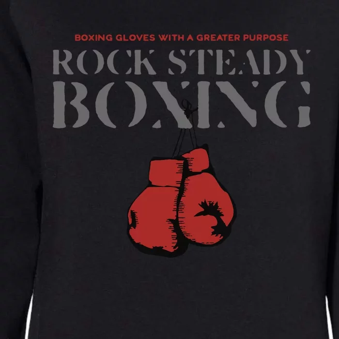 Rock Steady Boxing Gloves With A Greater Purpose Parkinsons Womens California Wash Sweatshirt