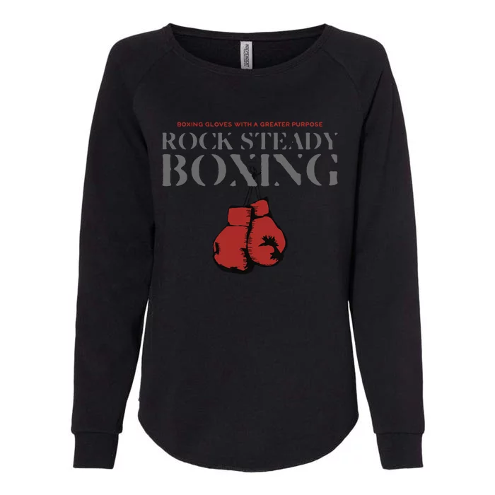 Rock Steady Boxing Gloves With A Greater Purpose Parkinsons Womens California Wash Sweatshirt