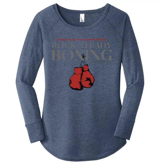 Rock Steady Boxing Gloves With A Greater Purpose Parkinsons Women's Perfect Tri Tunic Long Sleeve Shirt