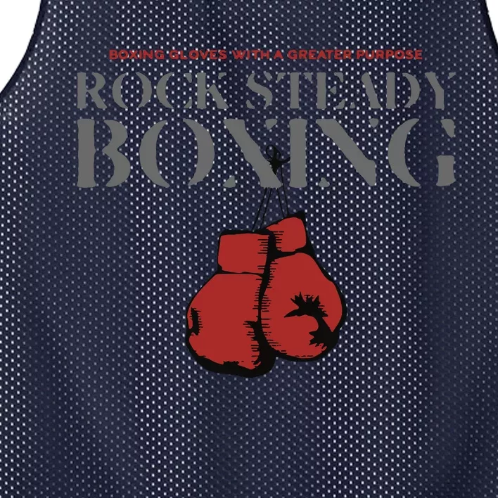 Rock Steady Boxing Gloves With A Greater Purpose Parkinsons Mesh Reversible Basketball Jersey Tank