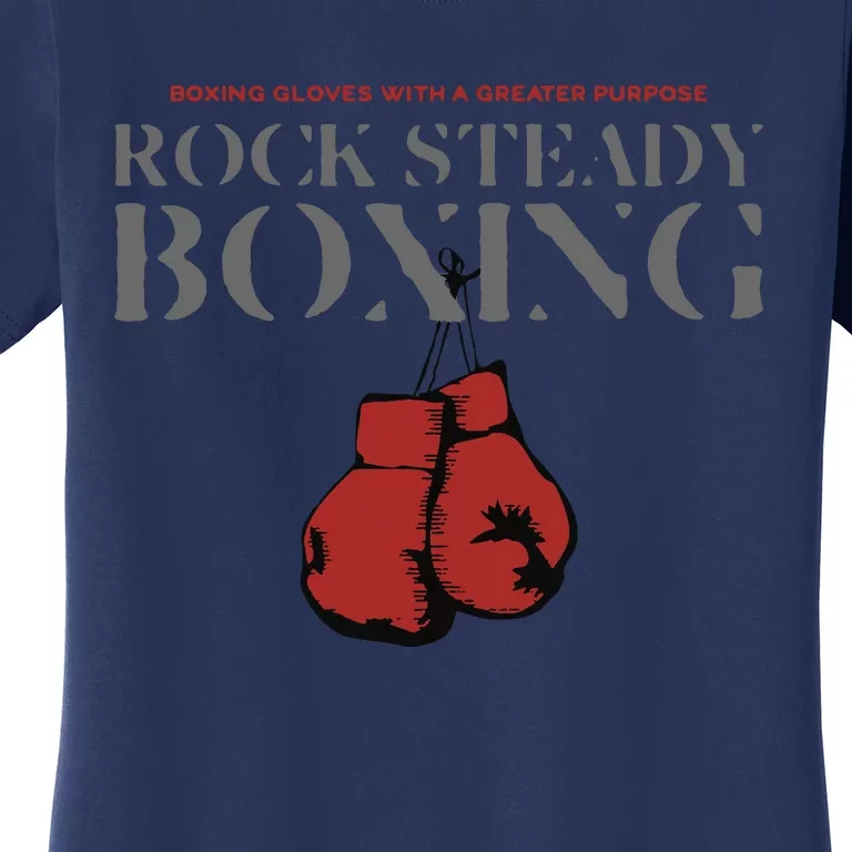 Rock Steady Boxing Gloves With A Greater Purpose Parkinsons Women's T-Shirt