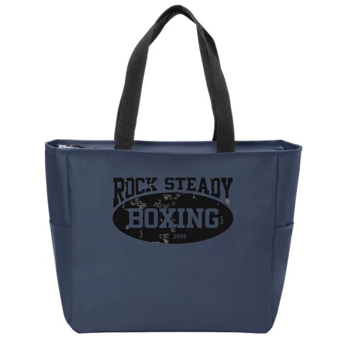 Rock Steady Boxing Parkinsons Vintage Gym Zip Tote Bag