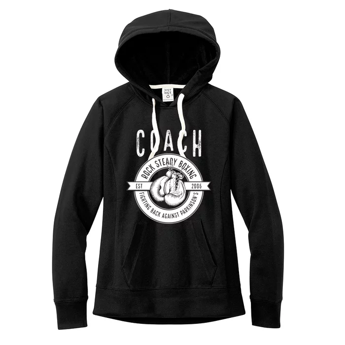 Rock Steady Boxing Coach Fight ParkinsonS Gift Women's Fleece Hoodie