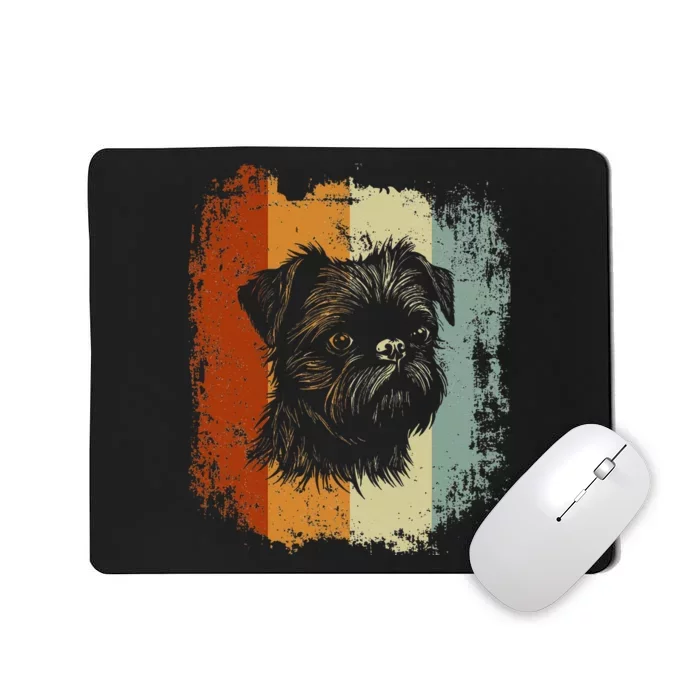 Retro Style Brussels Griffon Dog Mousepad