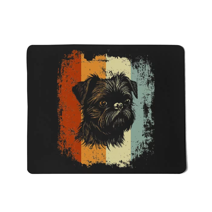 Retro Style Brussels Griffon Dog Mousepad