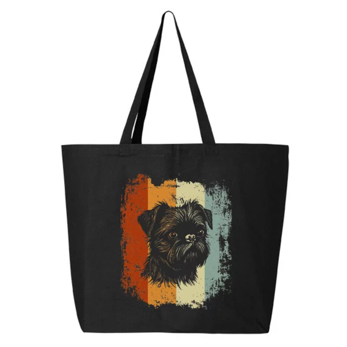 Retro Style Brussels Griffon Dog 25L Jumbo Tote