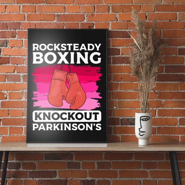 Rock Steady Boxing Knock Out ParkinsonS Awareness Poster