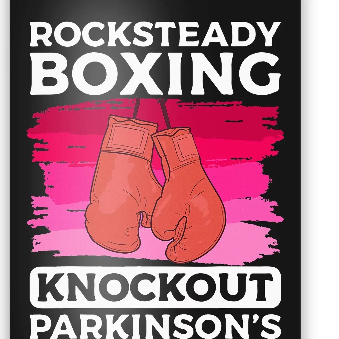 Rock Steady Boxing Knock Out ParkinsonS Awareness Poster