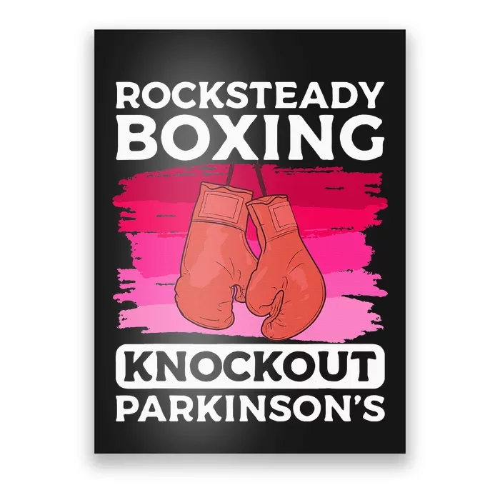 Rock Steady Boxing Knock Out ParkinsonS Awareness Poster