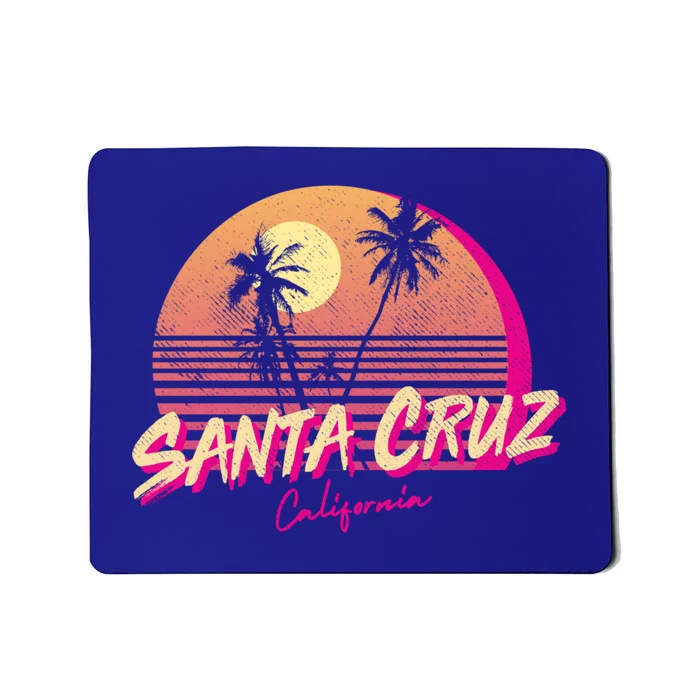 Retro Santa Cruz California Beach Sunset Gift Mousepad