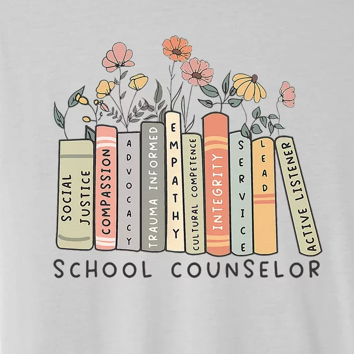 Retro School Counselor Therapist Mental Health Advocate ChromaSoft Performance T-Shirt