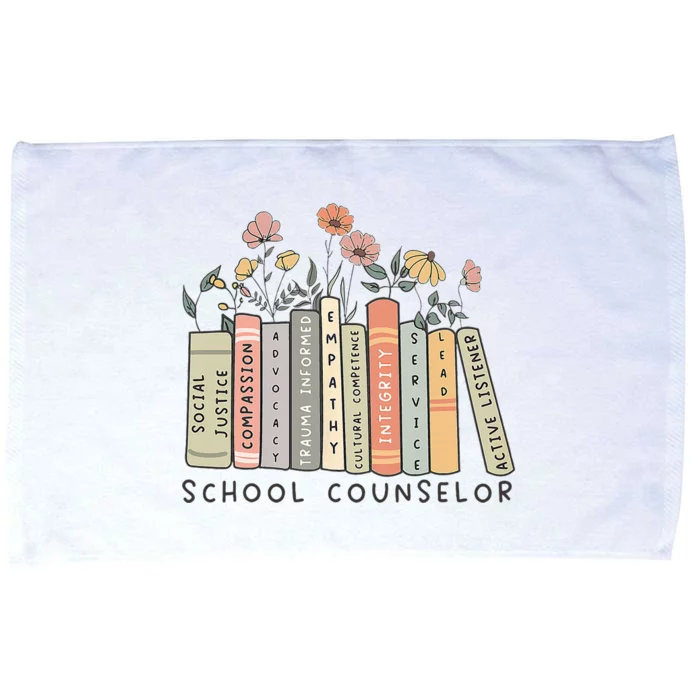 Retro School Counselor Therapist Mental Health Advocate Microfiber Hand Towel