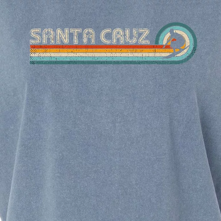 Retro Santa Cruz California Surfing Santa Cruz Garment-Dyed Women's Muscle Tee