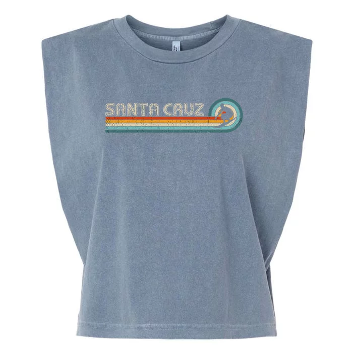 Retro Santa Cruz California Surfing Santa Cruz Garment-Dyed Women's Muscle Tee