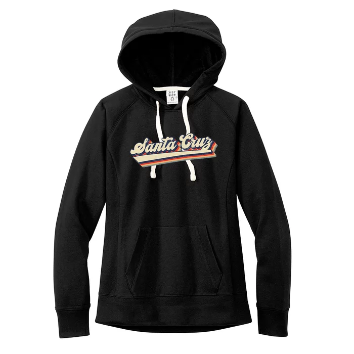 Retro Santa Cruz California Women's Fleece Hoodie