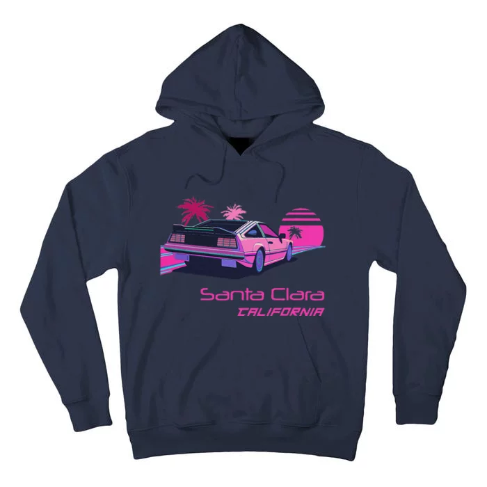 Retro Santa Clara California Tall Hoodie