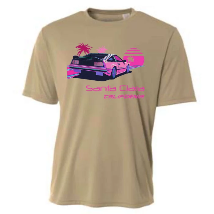 Retro Santa Clara California Cooling Performance Crew T-Shirt