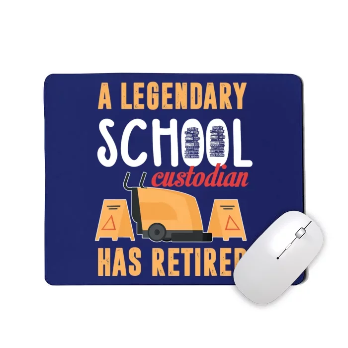 Retired School Custodian Gift School Custodian Retirement Mousepad