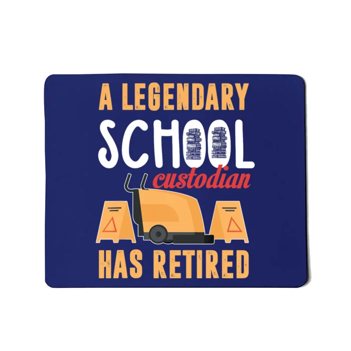 Retired School Custodian Gift School Custodian Retirement Mousepad