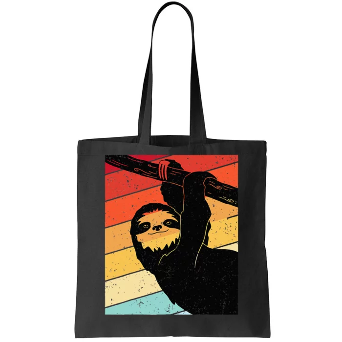 Retro Sloth Cute Sloth Lover Sloth Tote Bag