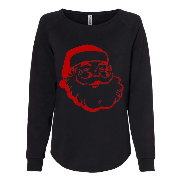 Retro Santa Claus Womens California Wash Sweatshirt