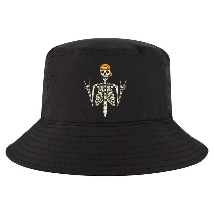 Rocker Skeleton Cap Skater Cool Halloween Punk Rock Cool Comfort Performance Bucket Hat