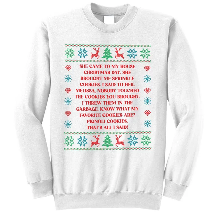 Rhonj Sprinkle Cookiesreal Housewives Fuuny Christmas Sweatshirt