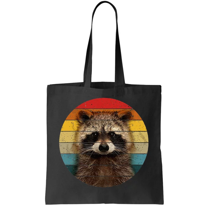 Raccoon Sunset Cute Baby Raccoon Tote Bag