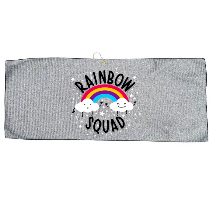 Rainbow Squad Cute Funny Cloud Sky Stars Large Microfiber Waffle Golf Towel