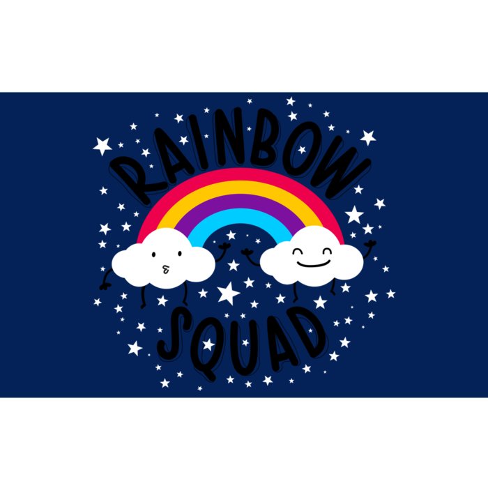 Rainbow Squad Cute Funny Cloud Sky Stars Bumper Sticker