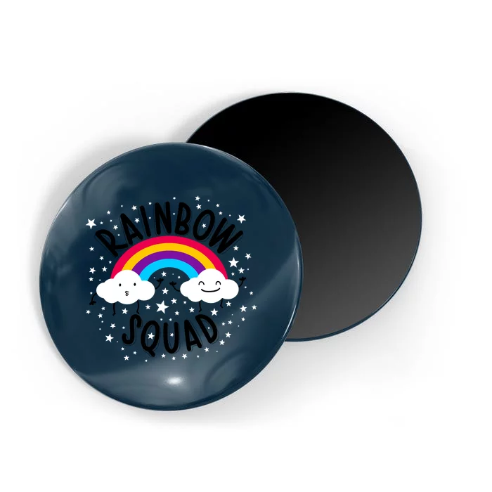 Rainbow Squad Cute Funny Cloud Sky Stars Magnet