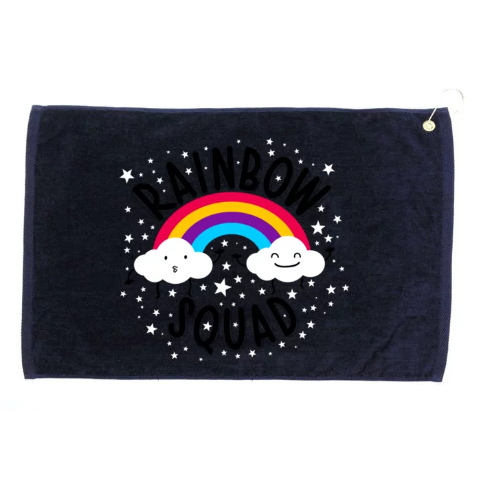 Rainbow Squad Cute Funny Cloud Sky Stars Grommeted Golf Towel