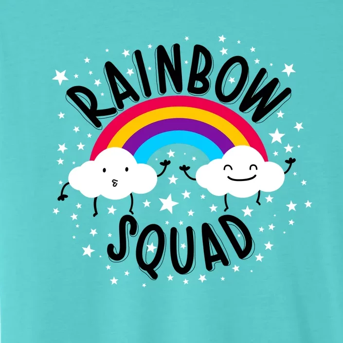 Rainbow Squad Cute Funny Cloud Sky Stars ChromaSoft Performance T-Shirt